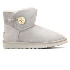 UGG Bailey Button Light Grey Mini