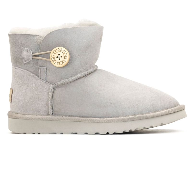 UGG Bailey Button Light Grey Mini