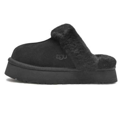 UGG Tasman Platform Disquette Slippers Black