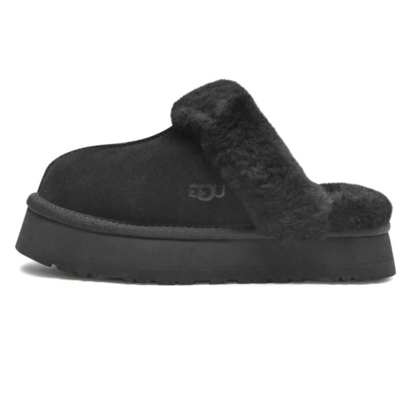 UGG Tasman Platform Disquette Slippers Black