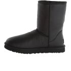 UGG Short Classic II Black Leather