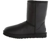 UGG Short Classic II Black Leather