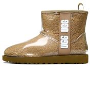 UGG Clear Classic Mini Large Logo Fleece Lined