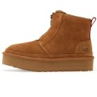 UGG Tasman Platform Neumel Zip Slipper Chestnut