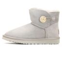 UGG Bailey Button Light Grey Mini