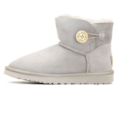 UGG Bailey Button Light Grey Mini
