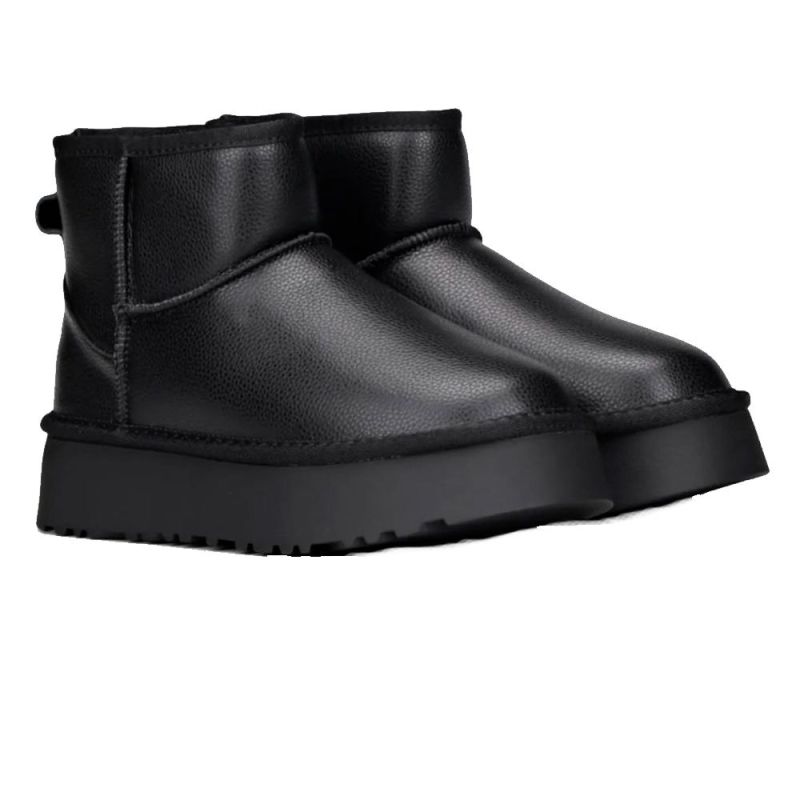 UGG Mini Platform Black Leather