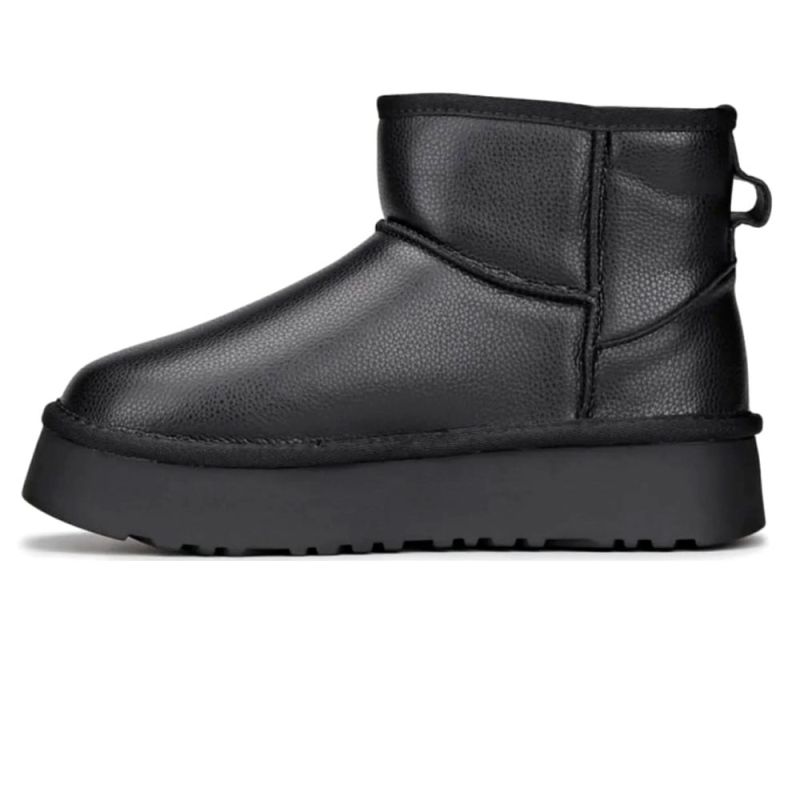 UGG Mini Platform Black Leather
