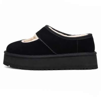 UGG Bea Mary Jane Chestnut Black