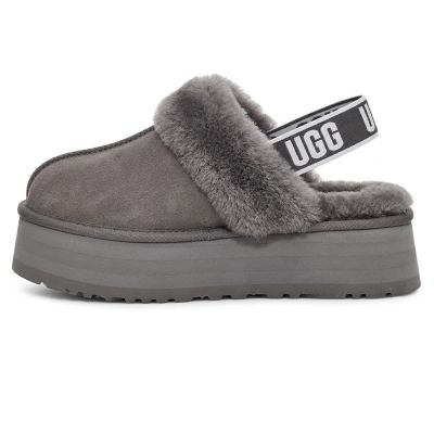 UGG Funkette Slipper Platform Chestnut Grey
