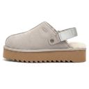 UGG Lanah Clog Black Platform Brown Grey