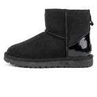 UGG Mini Black Metallic Suede