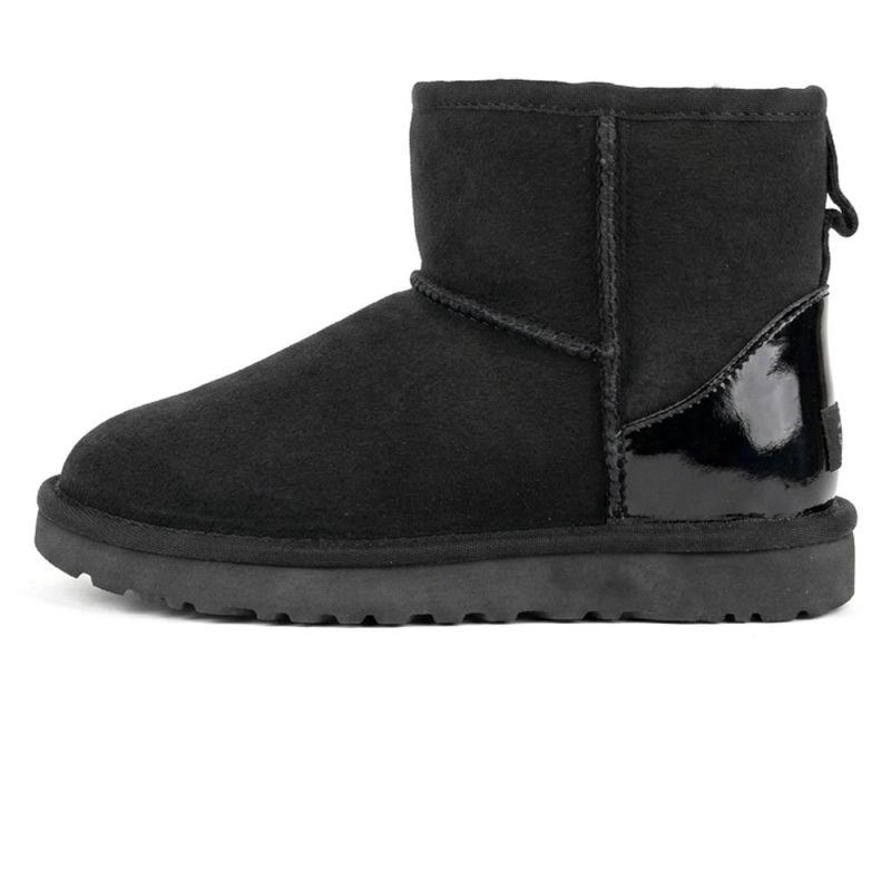 UGG Mini Black Metallic Suede