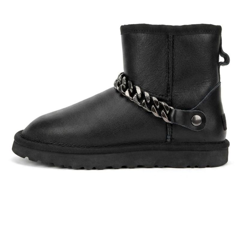 UGG Mini Chain Black Leather