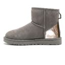 UGG Mini Grey Metallic Suede