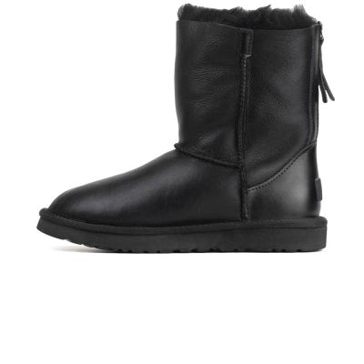 UGG Zip Black Leather