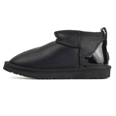 UGG Ultra Mini Leather Black Lacquer