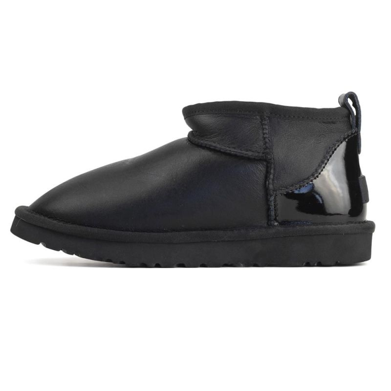 UGG Ultra Mini Leather Black Lacquer