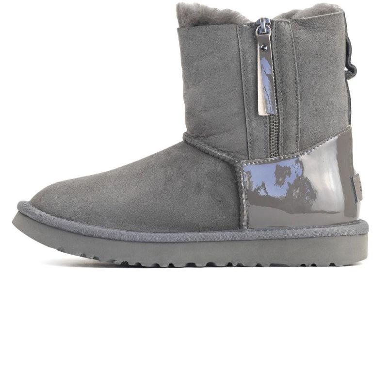 UGG Zip Short Grey 2 Lacquer